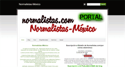 Desktop Screenshot of portal.normalistas.com