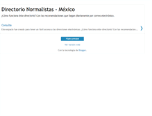 Tablet Screenshot of directorio.normalistas.com